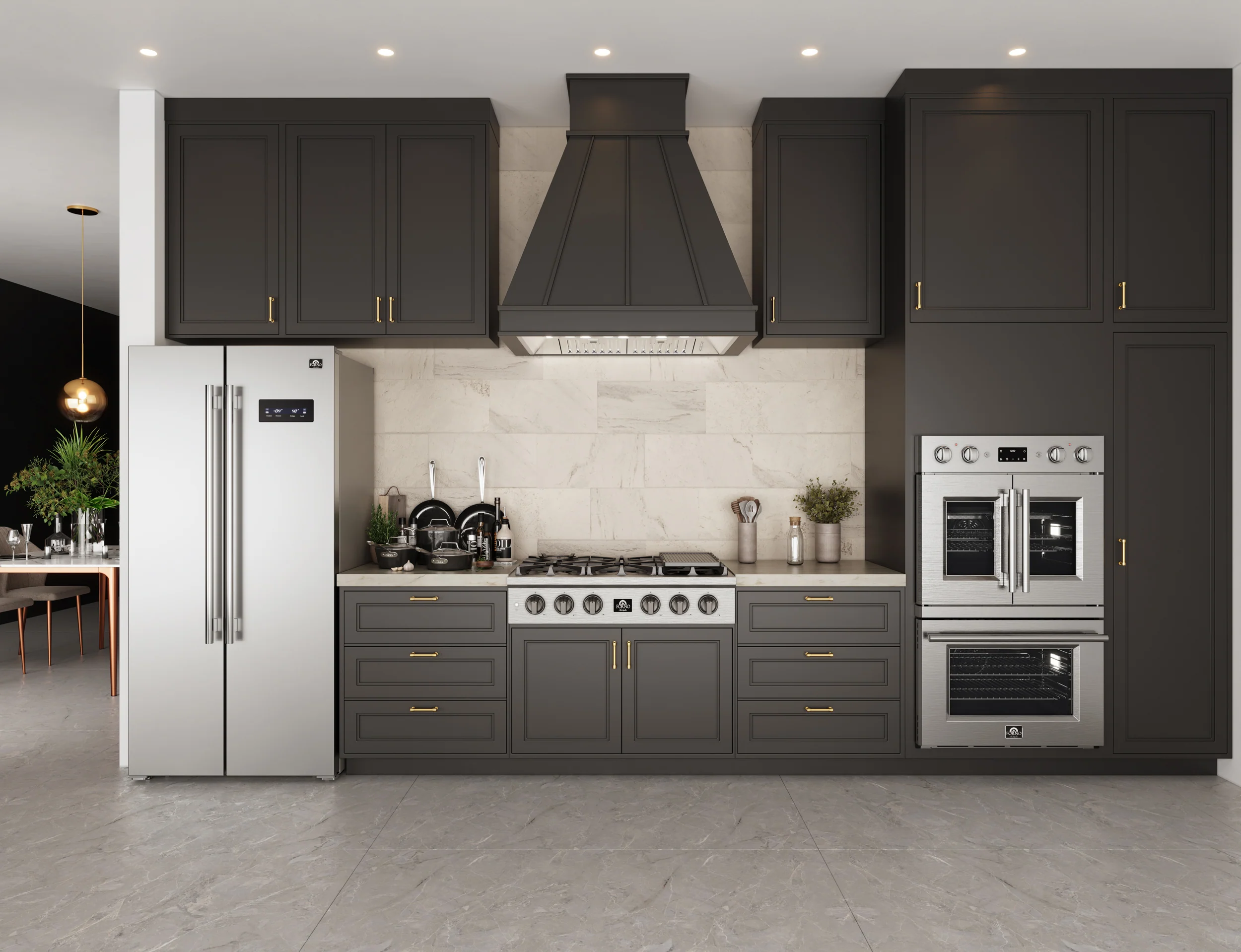 Forno Spezia Alta Qualita 36-Inch Pro-Style Gas Rangetop, Stainless Steel, 6 Sealed Burners, Continuous Cast Iron Grates, High Heat Output - Image 11