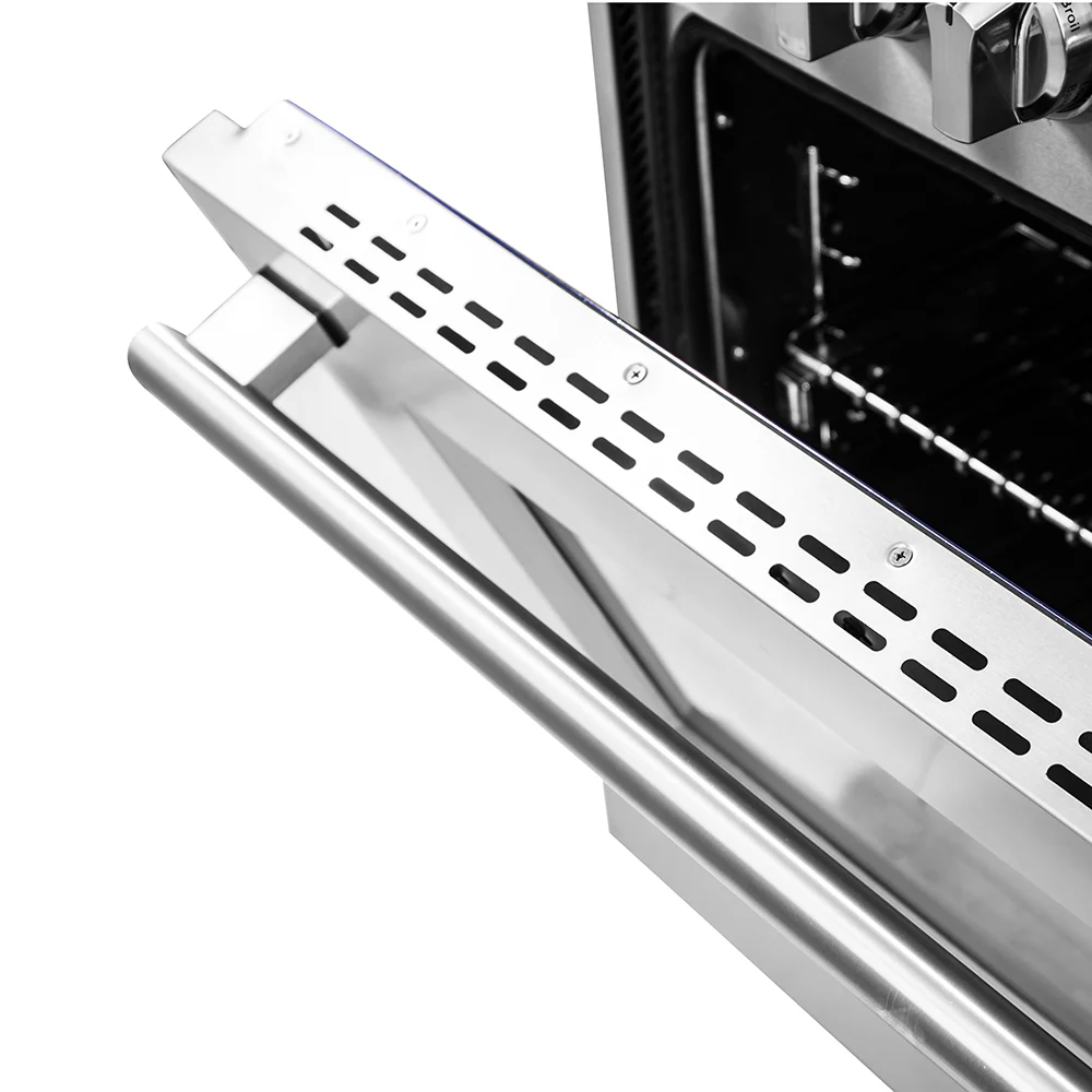 Forno Capriasca 30-Inch Freestanding Dual Fuel Range, 4 Burners, True Convection Oven - Image 8