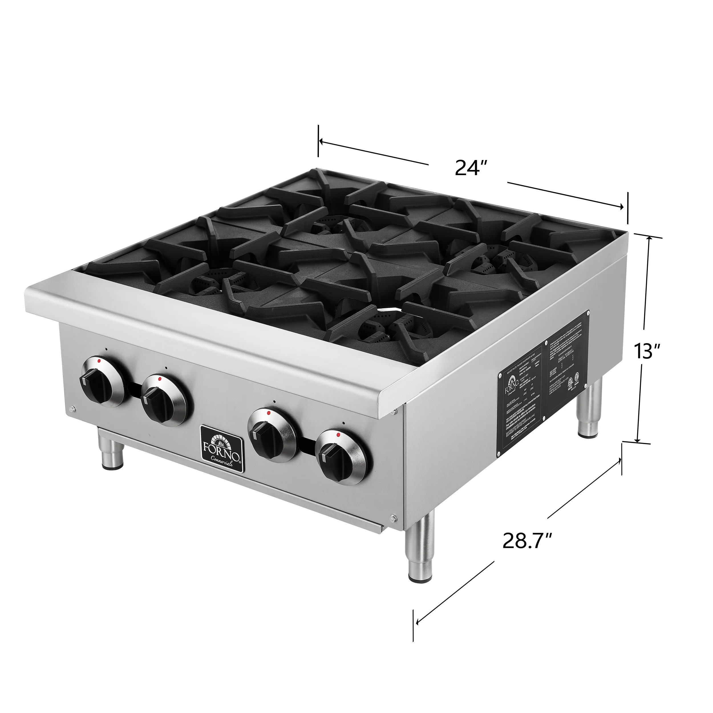 Forno Commerciale 24 Inch Gas Hotplate - Image 10