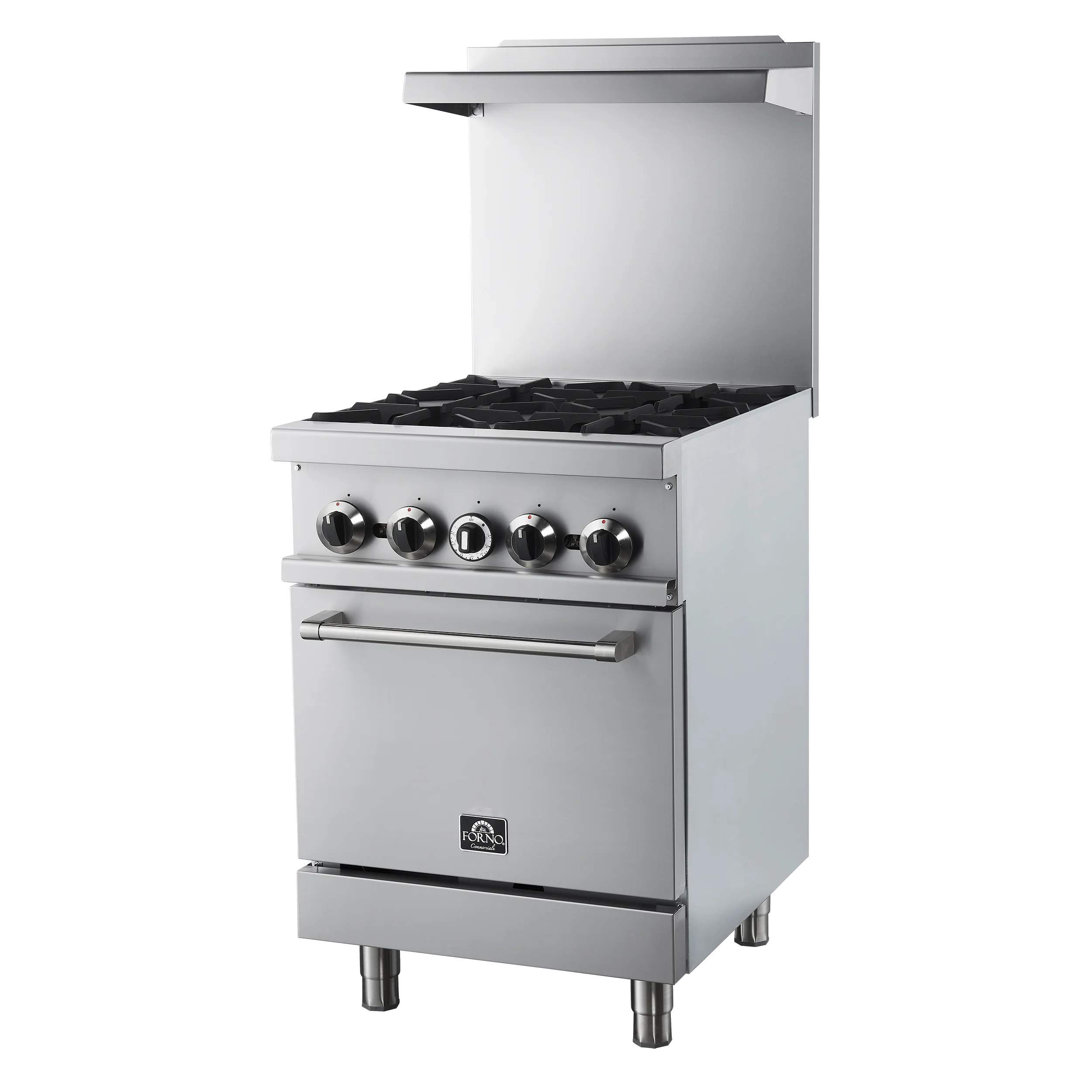 Forno Commerciale 24 Inch Gas Range with 4 Burners - Image 3