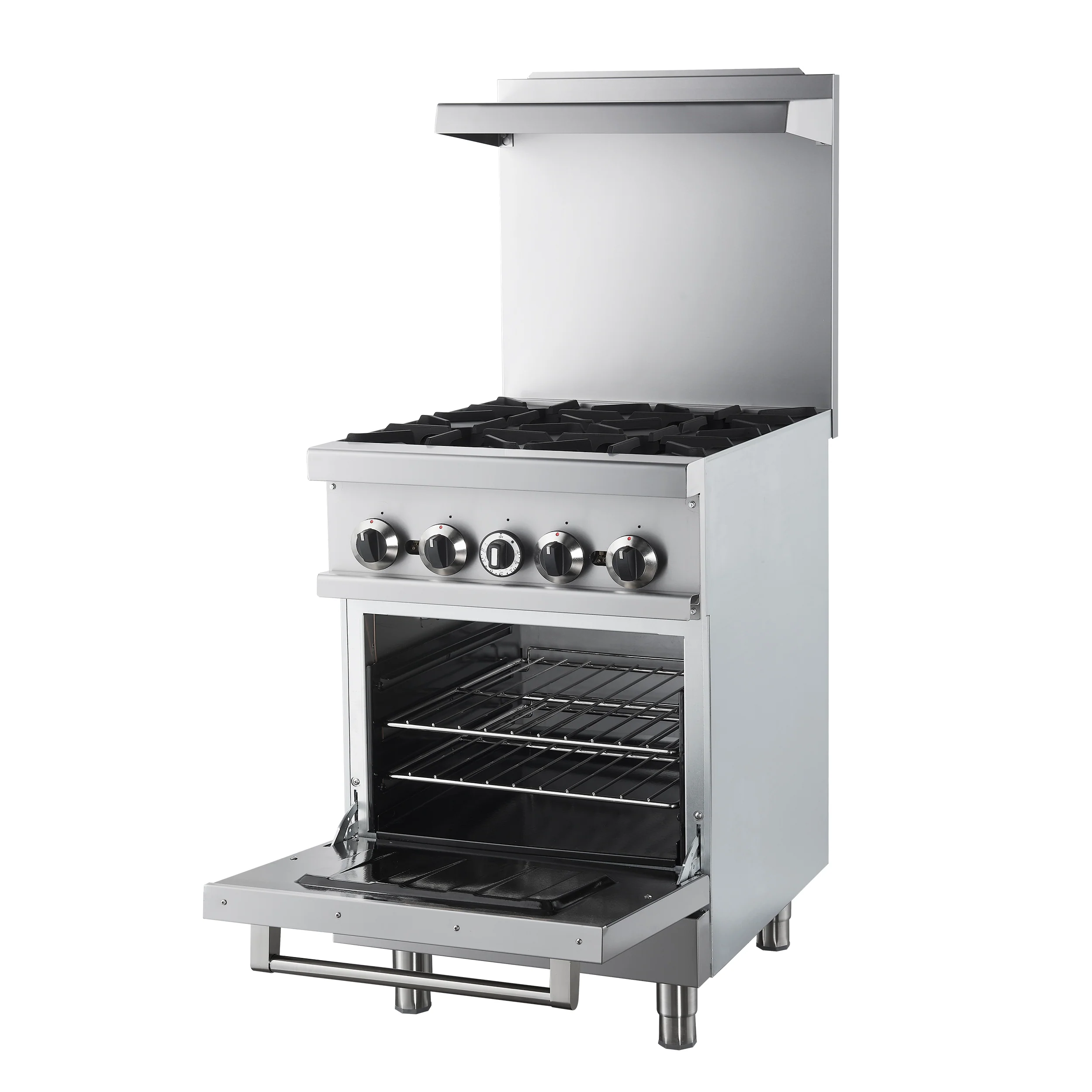 Forno Commerciale 24 Inch Gas Range with 4 Burners - Image 4