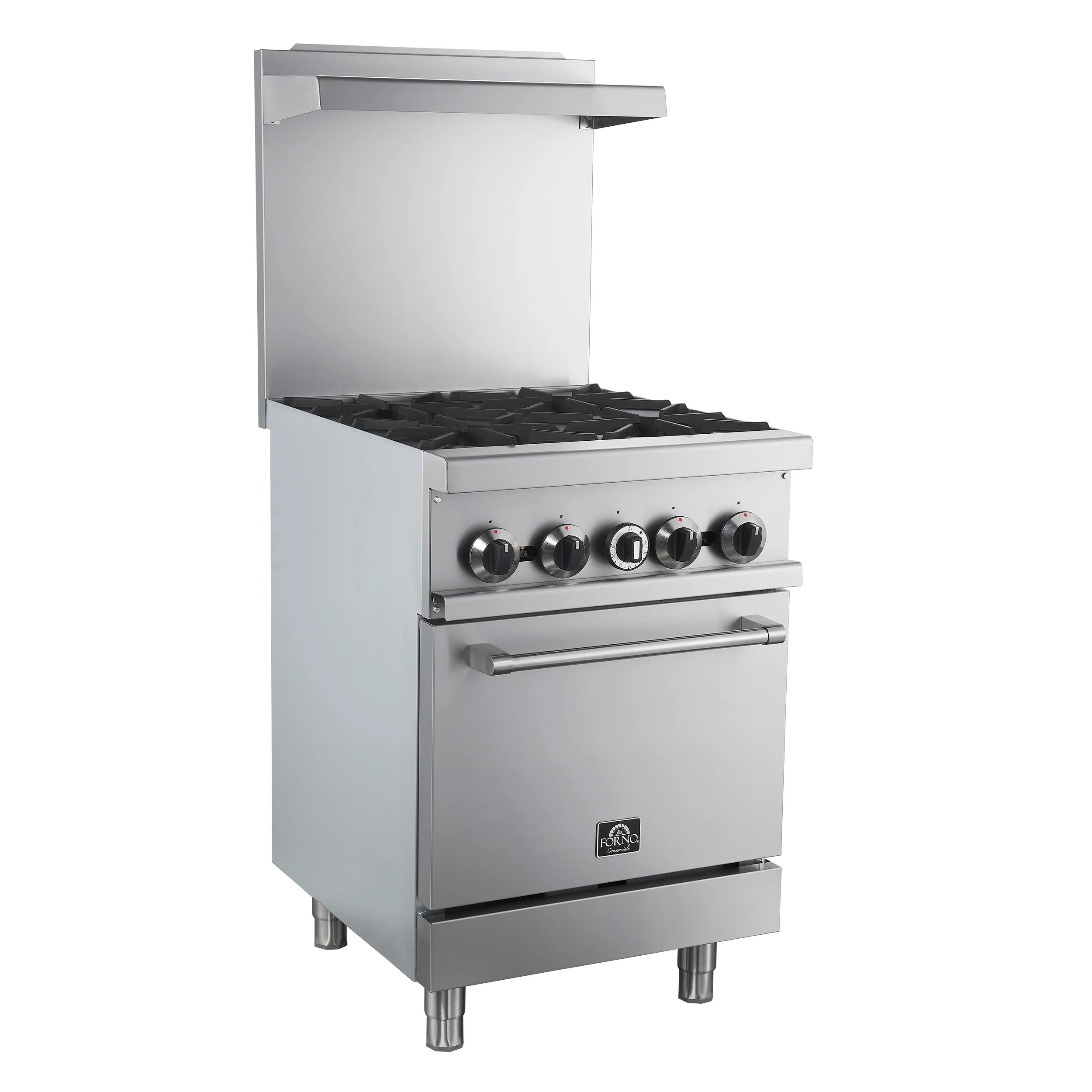 Forno Commerciale 24 Inch Gas Range with 4 Burners - Image 6