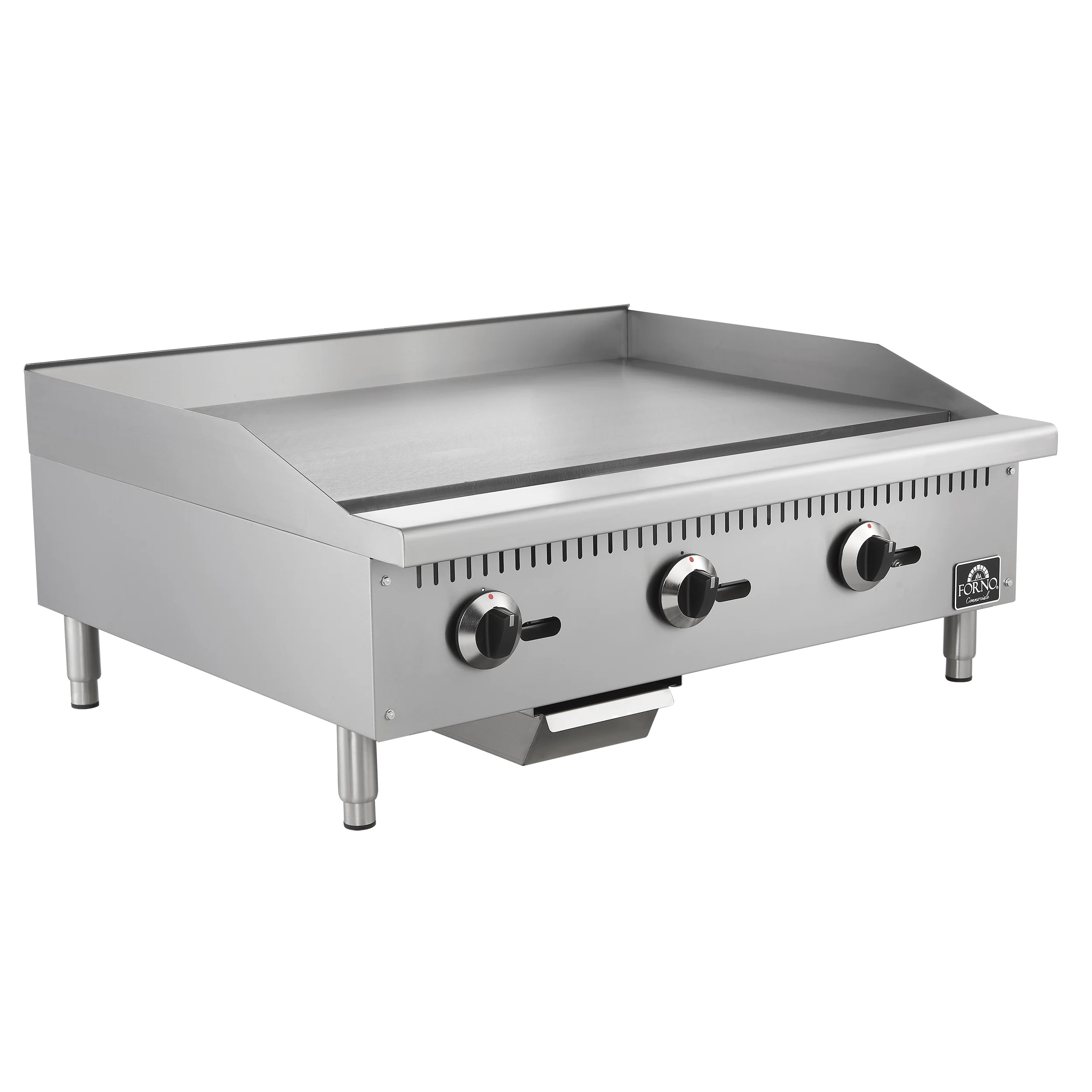 Forno Commerciale 36 Inch Gas Griddle, 3 Burners - Image 4