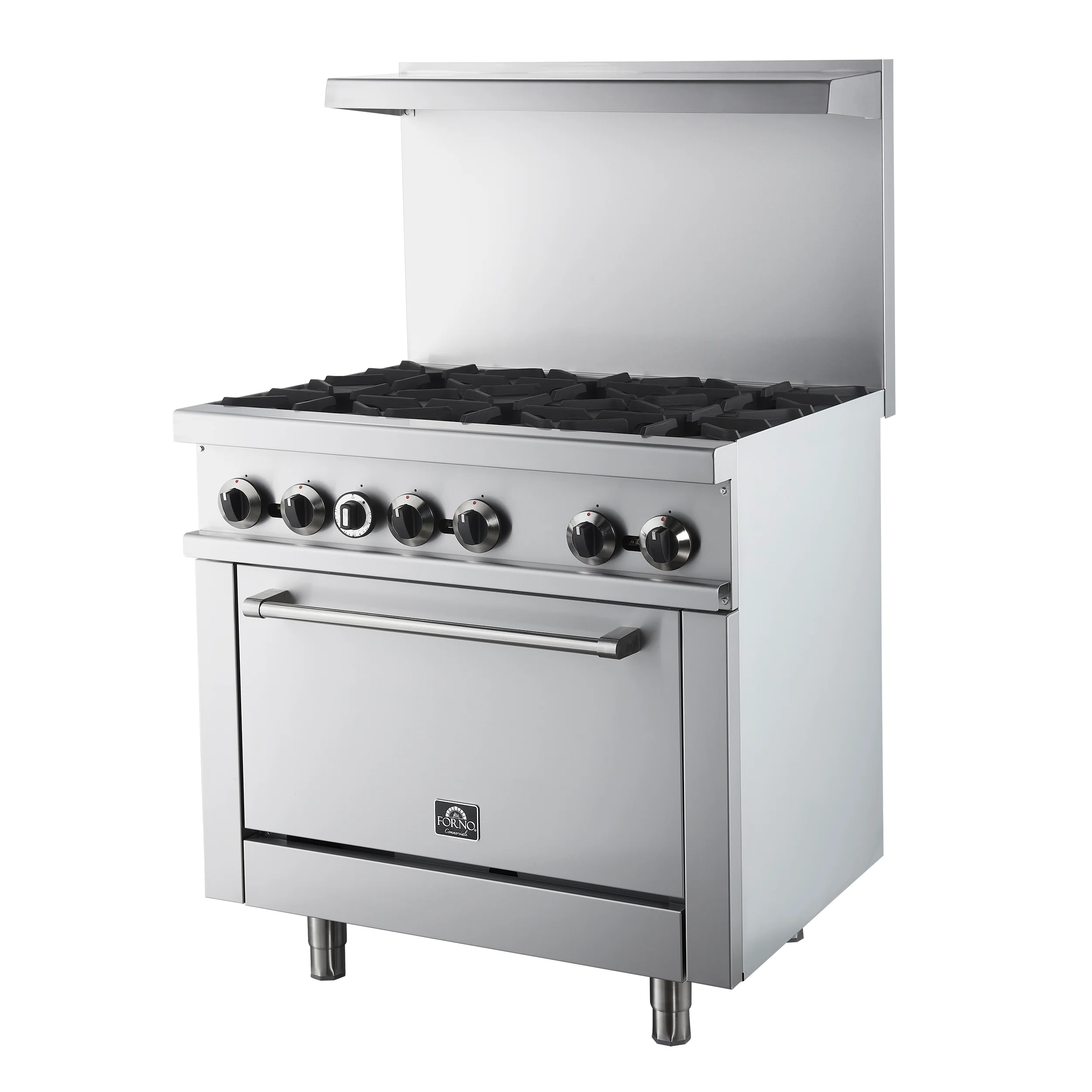 Forno Commerciale 36 Inch Gas Range with 6 Burners - Image 3