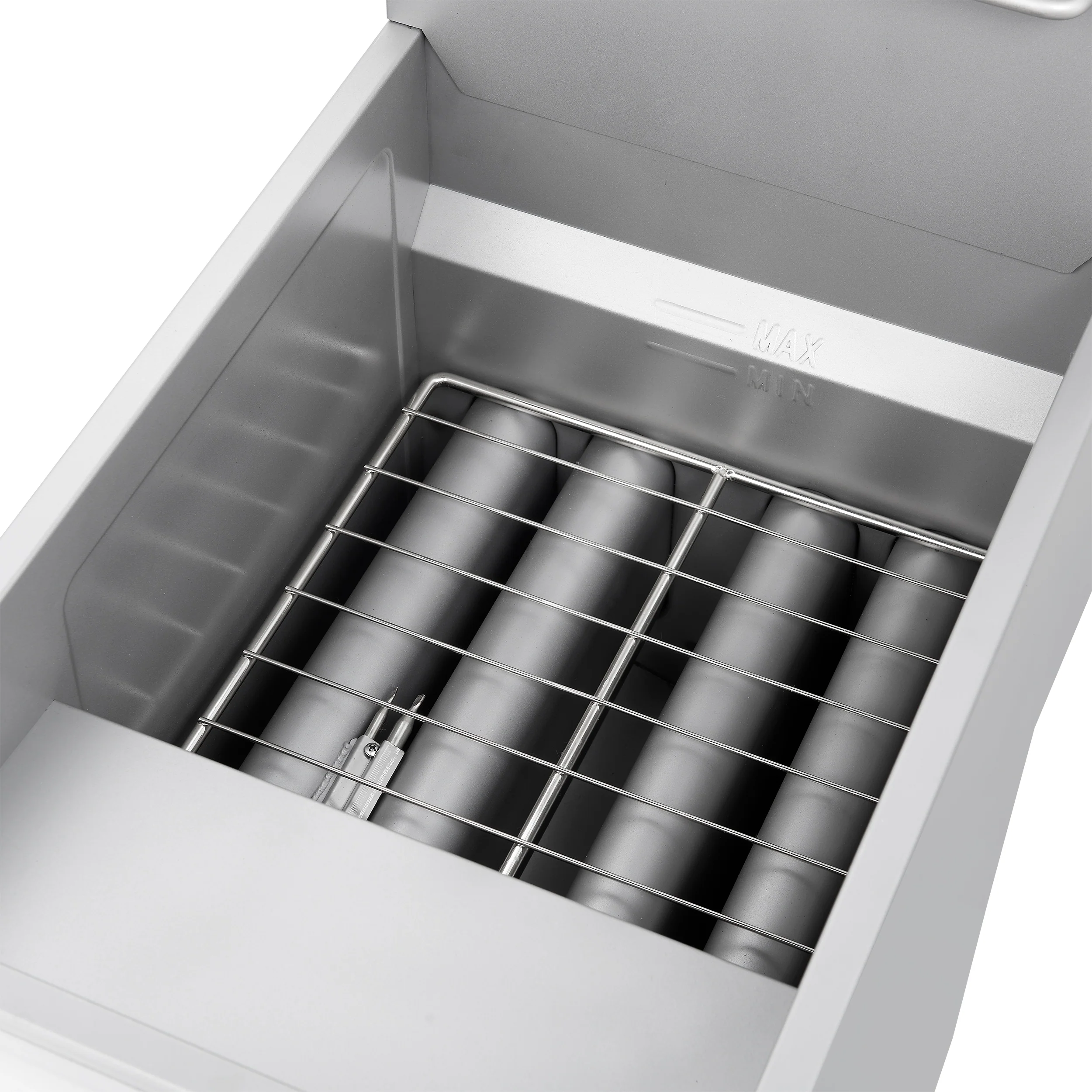 Forno Commerciale Natural Gas Deep Fryer, 4 Burners 120,000 BTU, 50 lbs Oil Capacity - Image 17