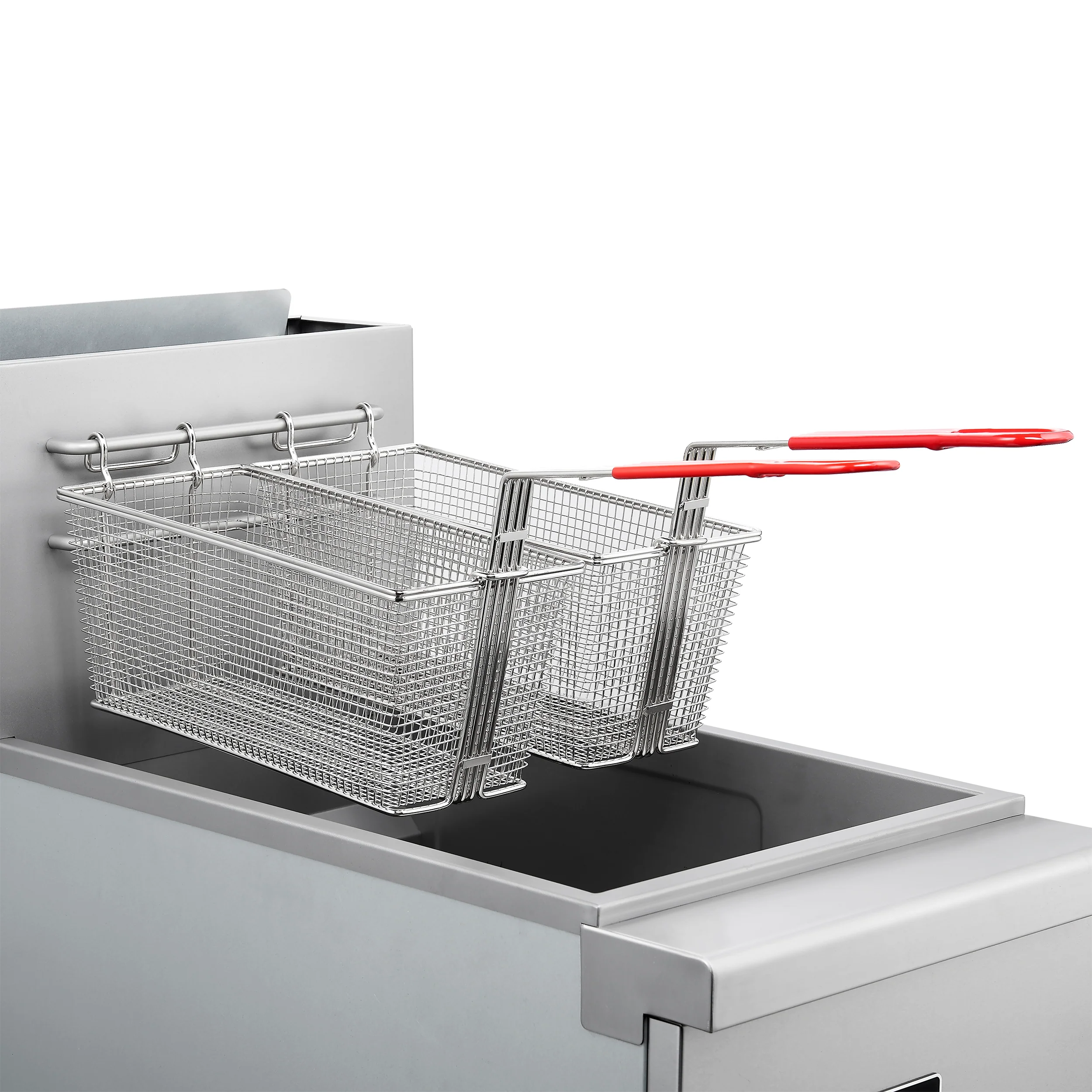 Forno Commerciale Natural Gas Deep Fryer, 4 Burners 120,000 BTU, 50 lbs Oil Capacity - Image 8