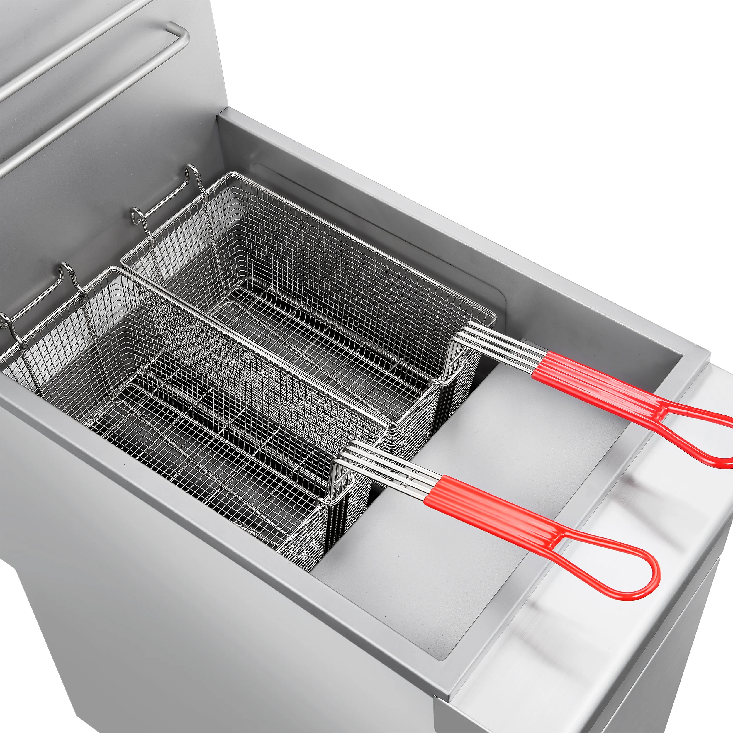 Forno Commerciale Natural Gas Deep Fryer, 4 Burners 120,000 BTU, 50 lbs Oil Capacity - Image 9