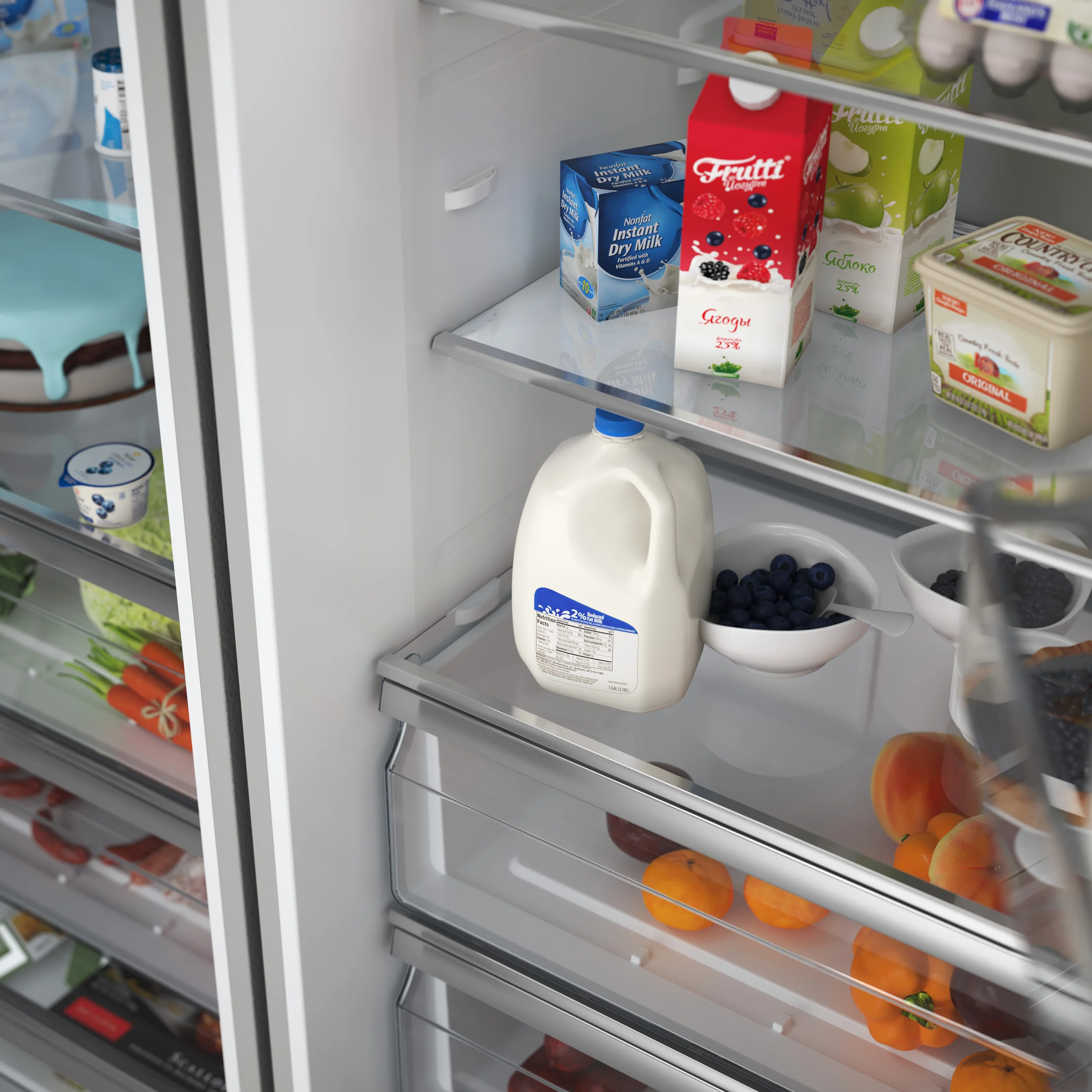 Forno Maderno 2-28-Inch Wide Convertible Refrigerator/Freezer, Decorative Trim, 27.2 cu.ft, 84-Inch High, ENERGY STAR Certified - Image 12