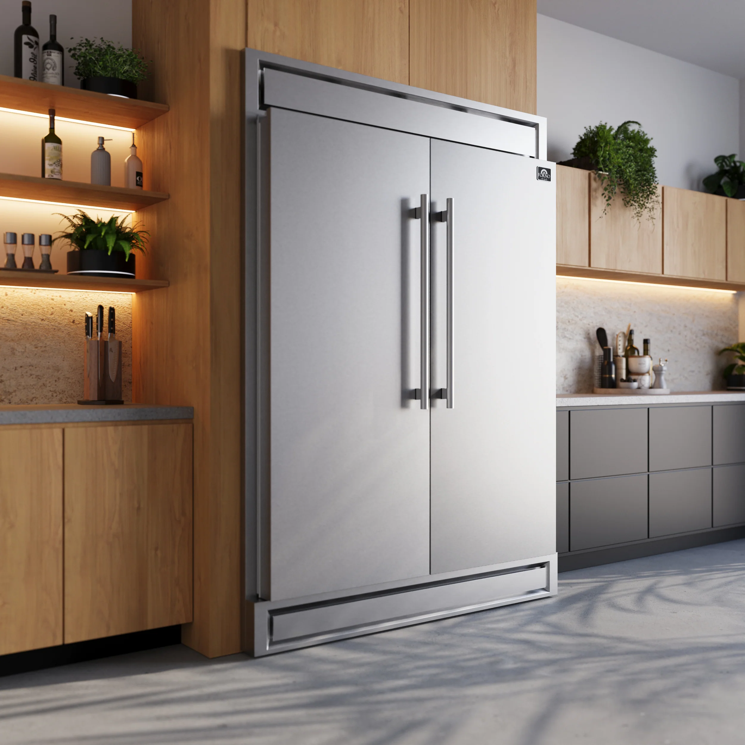 Forno Maderno 2-28-Inch Wide Convertible Refrigerator/Freezer, Decorative Trim, 27.2 cu.ft, 84-Inch High, ENERGY STAR Certified - Image 17