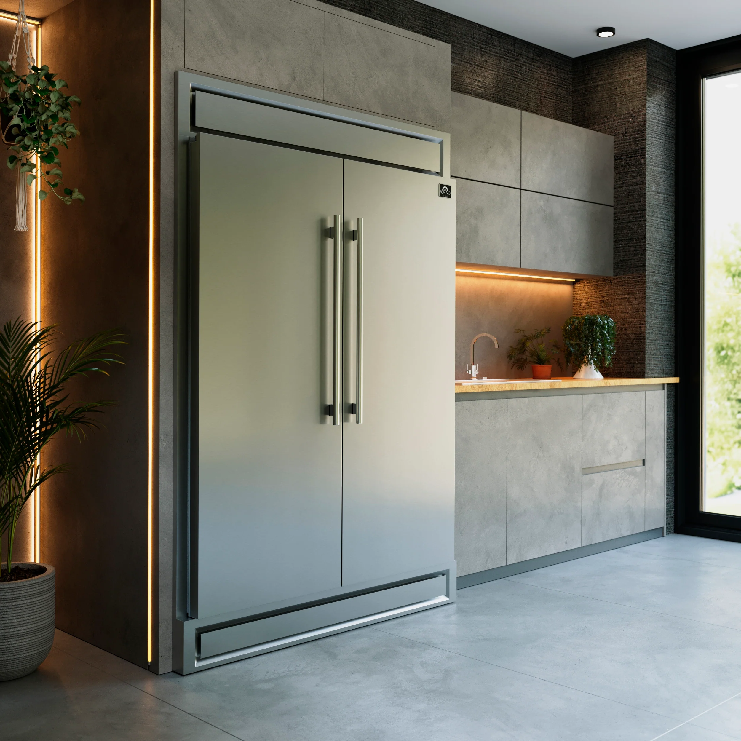 Forno Maderno 2-28-Inch Wide Convertible Refrigerator/Freezer, Decorative Trim, 27.2 cu.ft, 84-Inch High, ENERGY STAR Certified - Image 19