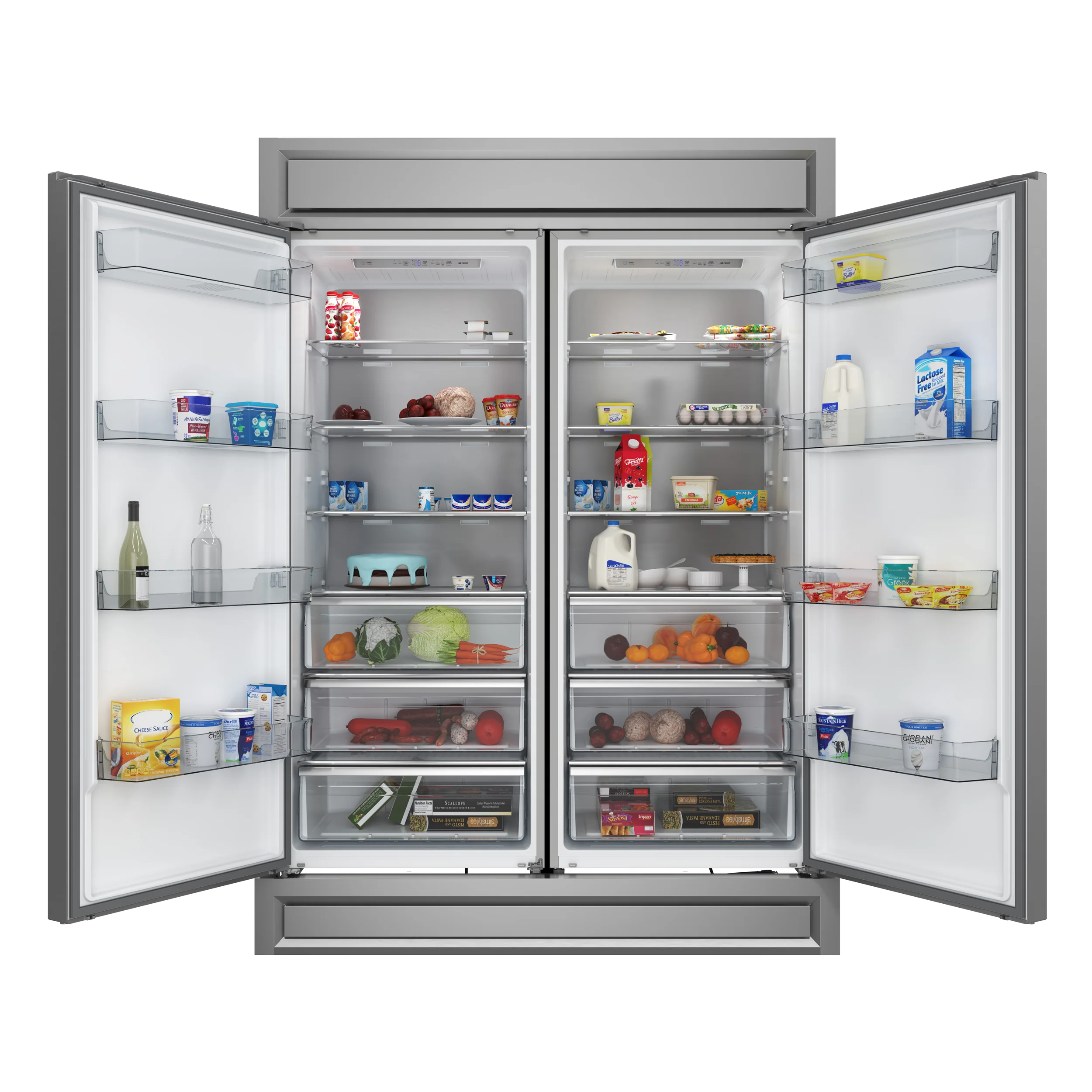 Forno Maderno 2-28-Inch Wide Convertible Refrigerator/Freezer, Decorative Trim, 27.2 cu.ft, 84-Inch High, ENERGY STAR Certified - Image 3