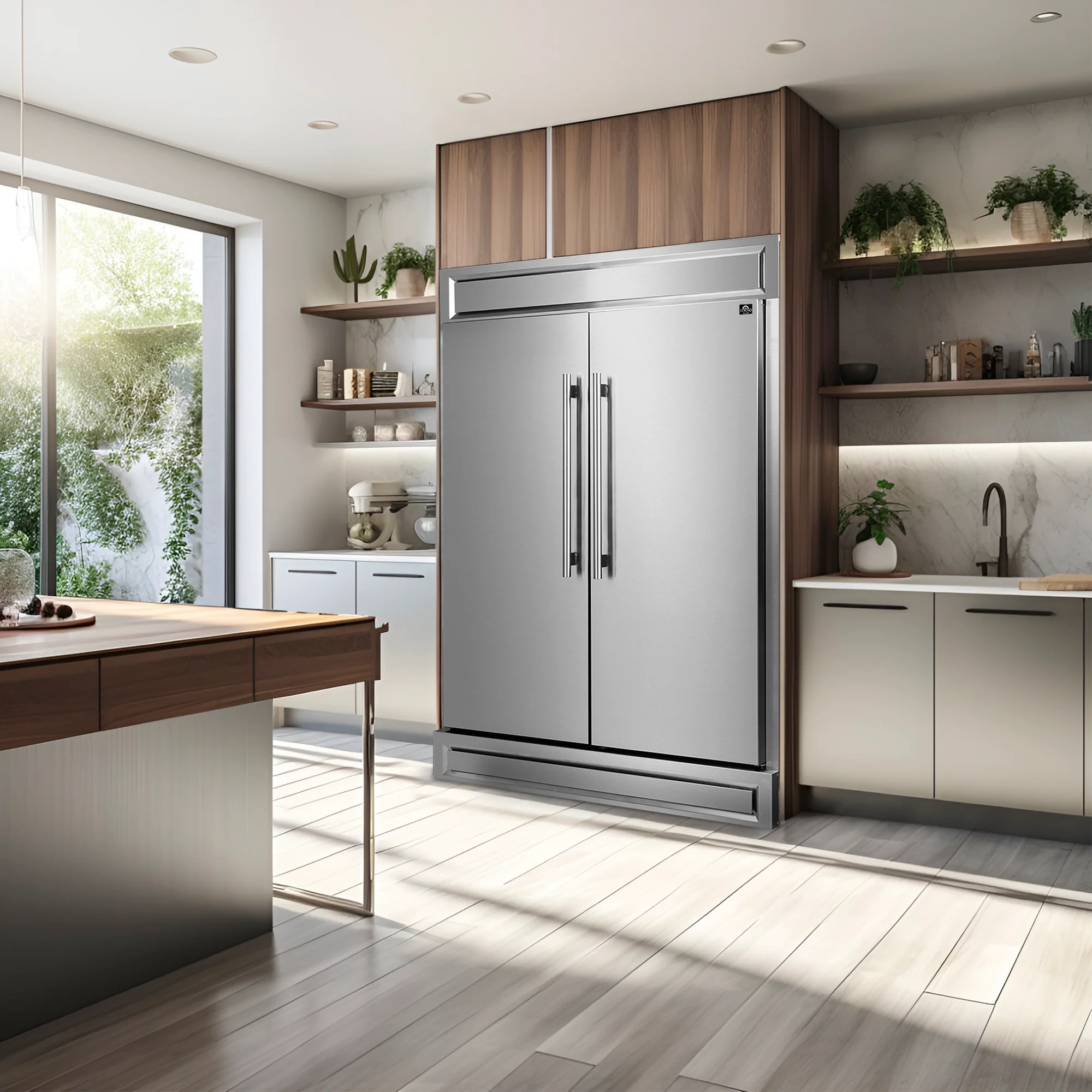 Forno Maderno 2-28-Inch Wide Convertible Refrigerator/Freezer, Decorative Trim, 27.2 cu.ft, 84-Inch High, ENERGY STAR Certified - Image 14