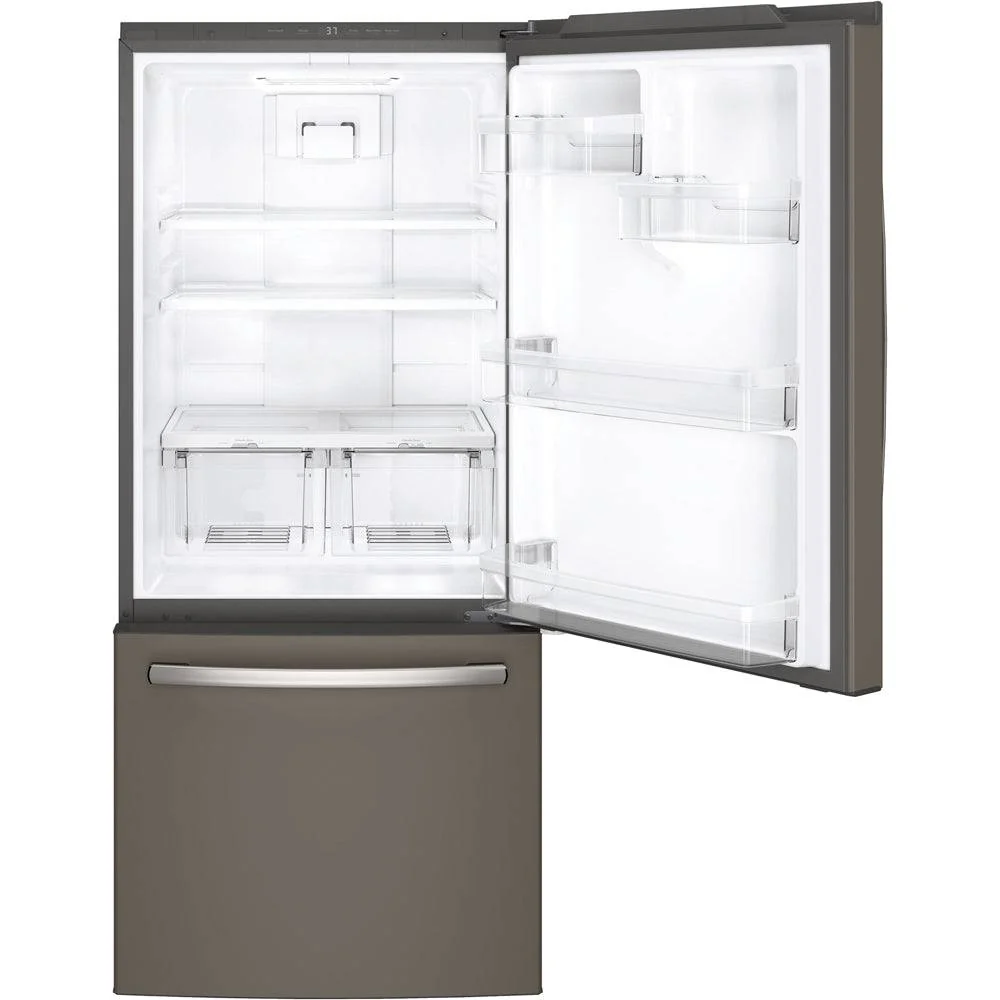 GDE21DMKES - REFRIGERATORS - GE - Bottom Freezer - Slate Grey - Open Box - Image 4