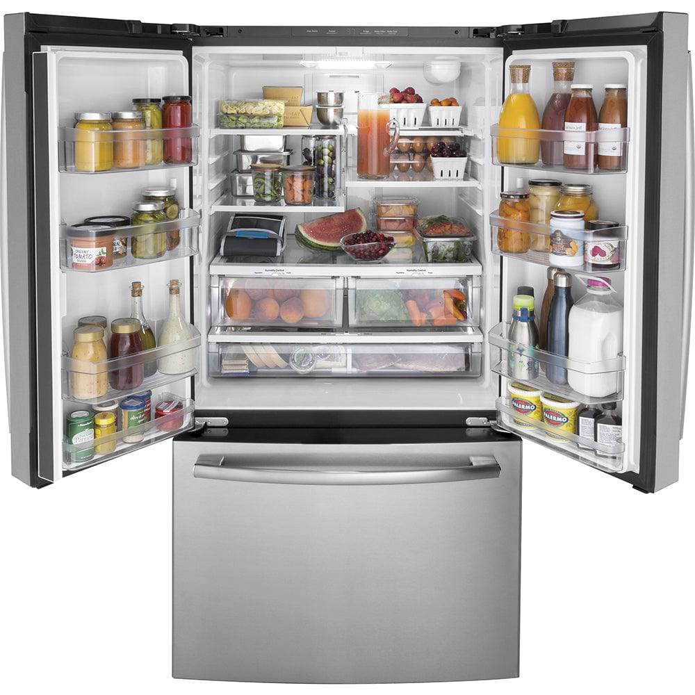 GNE27JYMFS - REFRIGERATORS - GE - French 3-Door - Stainless Steel - Open Box - Image 8