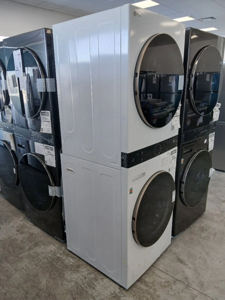 WKE100HWA - LAUNDRY CENTERS - LG - Stacked Washer/Dryer - Electric - White - Open Box - Image 4