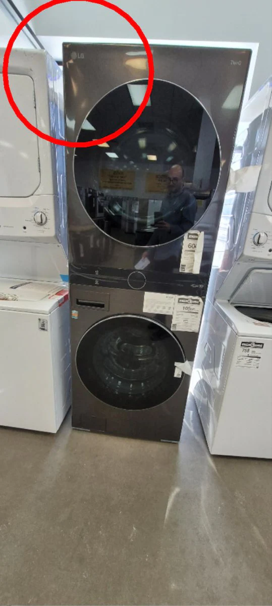 WKEX200HBA - LAUNDRY CENTERS - LG - Stacked Washer/Dryer - Electric - Black Stainless Steel - Open Box - Image 4